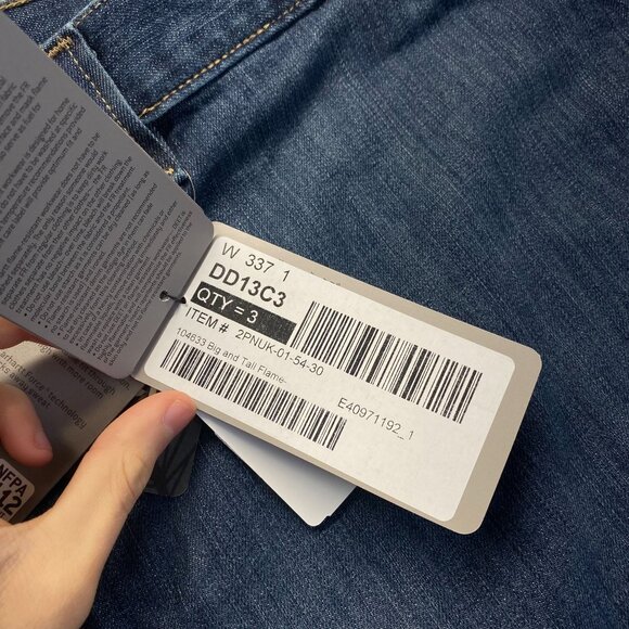 Carhartt Denim 2112 CAT 2 Jeans Size 54x30 Mens Flame  Resistan Relaxed Fit New - Picture 15 of 16
